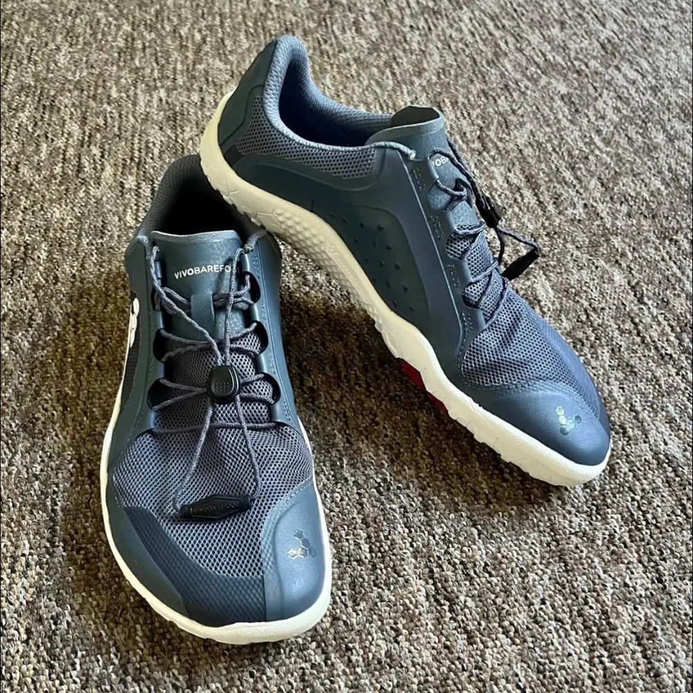 Like New Vivobarefoot Primus Trail Firm Ground Blue Sz 38